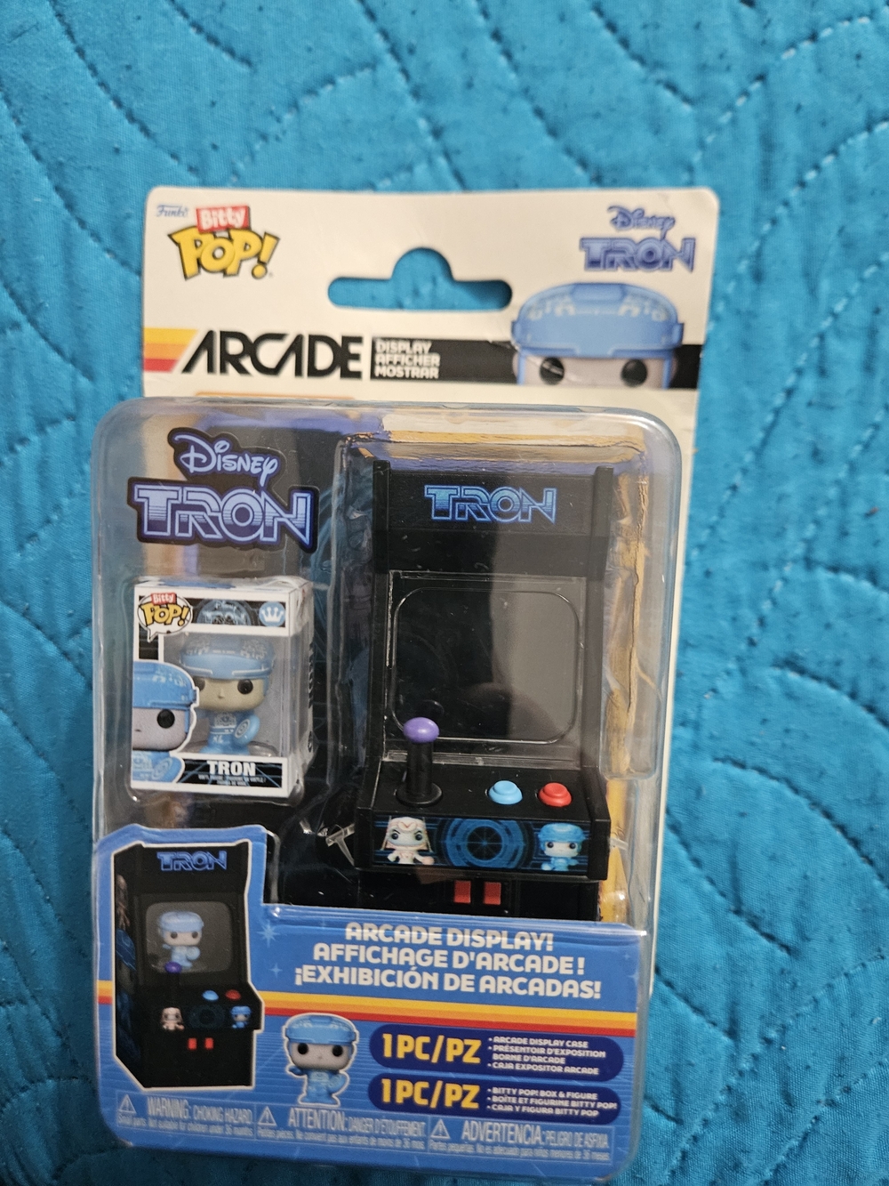 Funko TRON Arcade Bitty Pop! Figure with Black Arcade Cabinet and Blue Accents